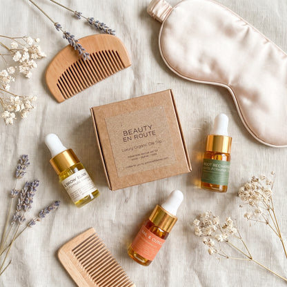 Beauty En Route - Organic Travel Oil Trio | Lash, Scalp & Cuticle Ritual