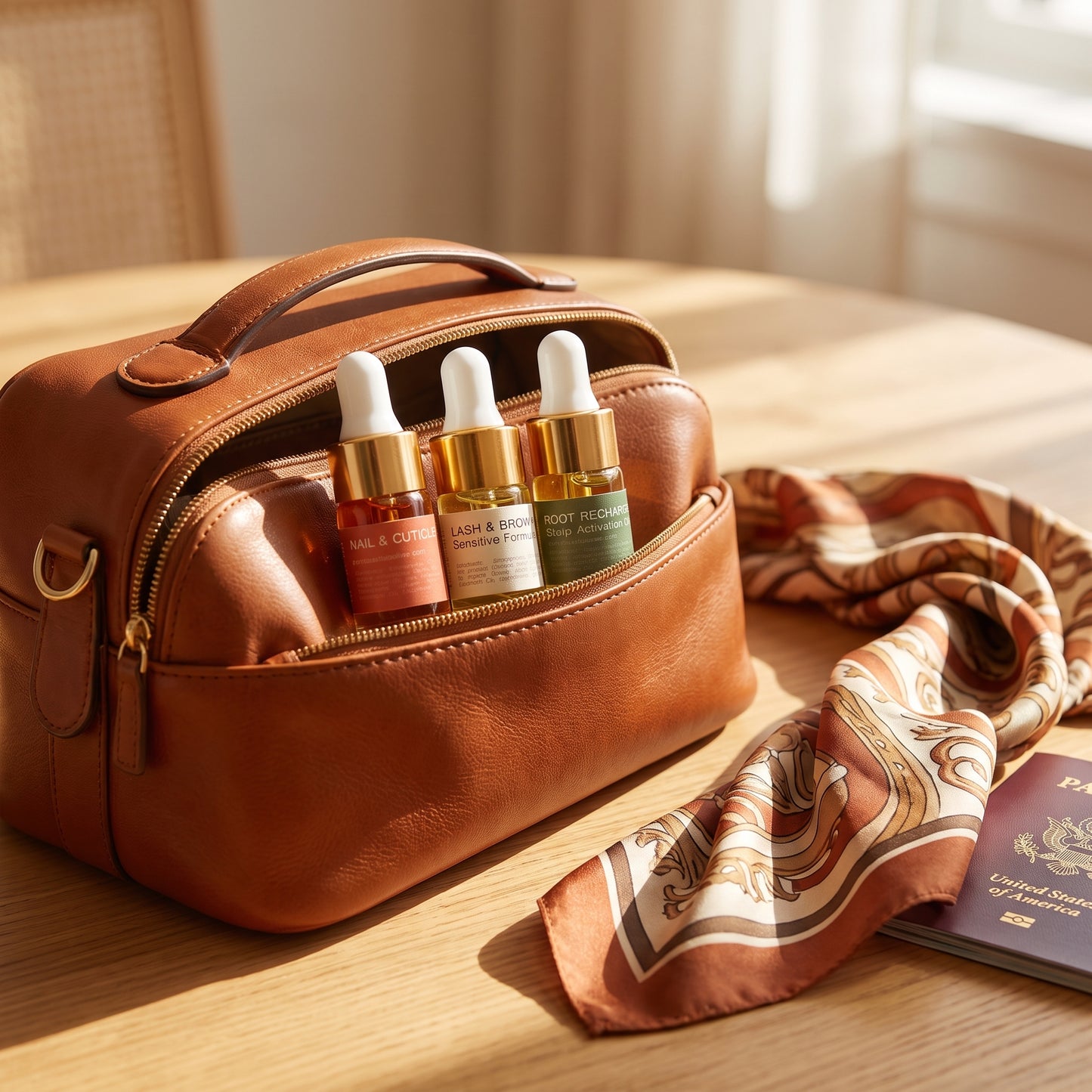 Beauty En Route - Organic Travel Oil Trio | Lash, Scalp & Cuticle Ritual