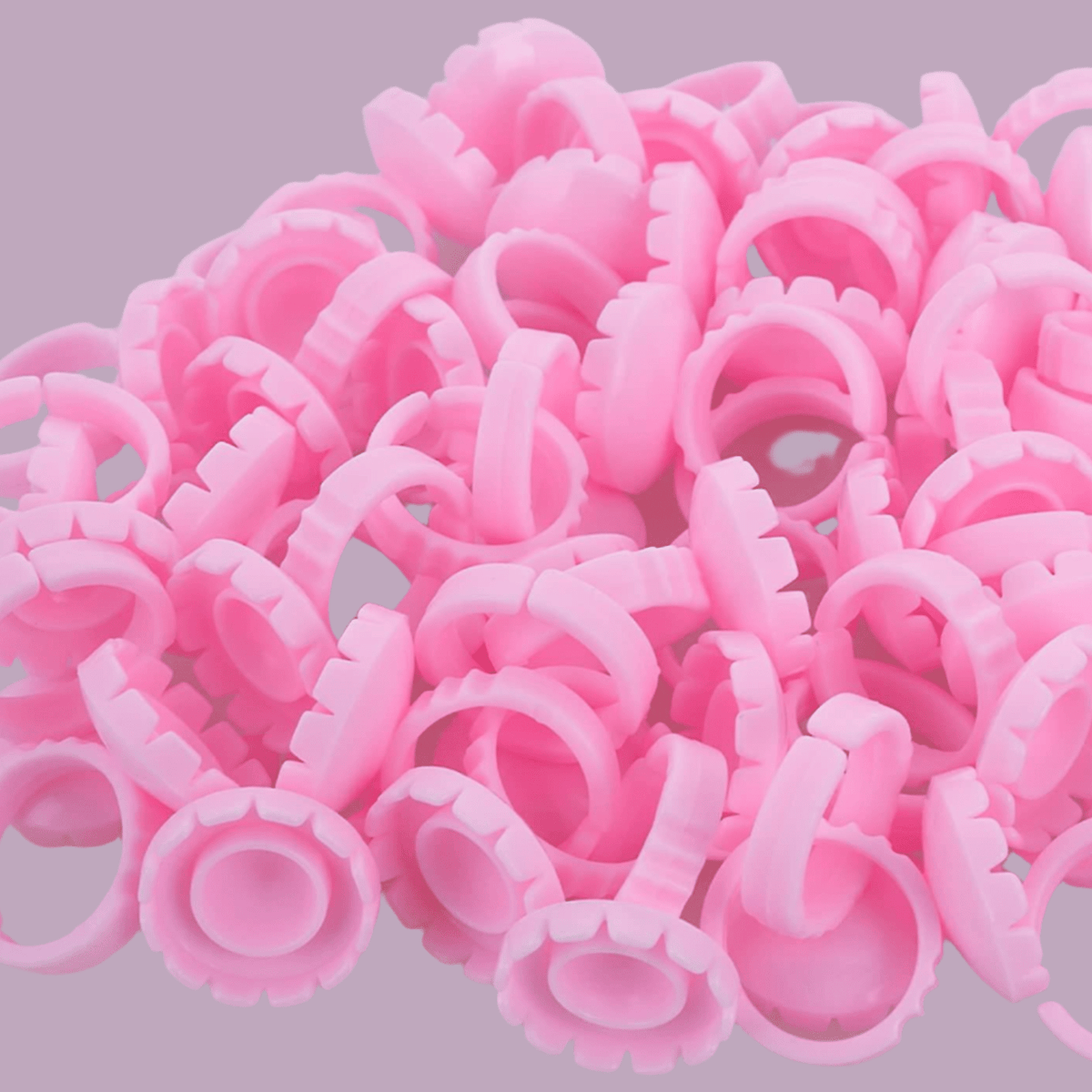 Ring Container For Lashes Glue Rings for Lash Extensions – Disposable & Deep Well – PrimaVera Lashes